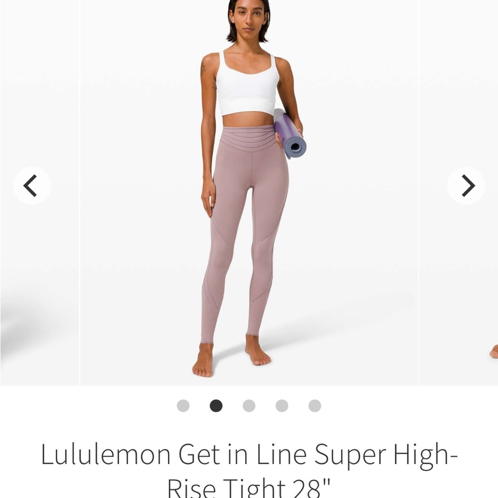 Lululemon Get In Line Super High Rise Tight 28" size 4 - Picture 4 of 11
